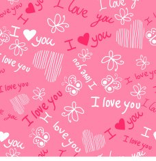 Romantic seamless pattern with hearts N82