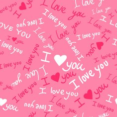 Romantic seamless pattern with hearts N83