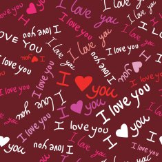 Romantic seamless pattern with hearts N86