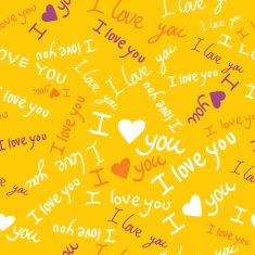 Romantic seamless pattern with hearts N87