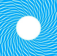 Invitation with abstract geometric pattern