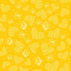 Romantic seamless pattern with hearts N89