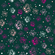 Romantic seamless pattern with hearts N91