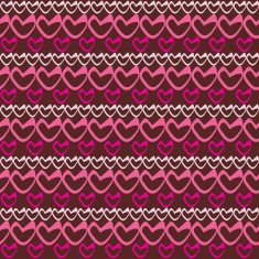 Romantic seamless pattern with hearts N96