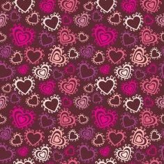 Romantic seamless pattern with hearts N97