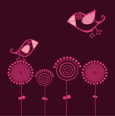 romantic wallpaper with place for your design N5
