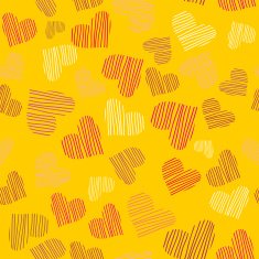 Romantic seamless pattern with hearts N101