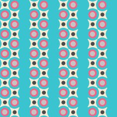 Seamless pattern in retro colors N3