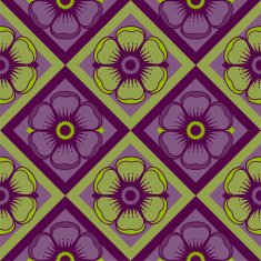Fashion pattern with abstract flowers N2