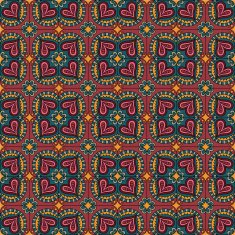 Ethnic love heart pattern N8