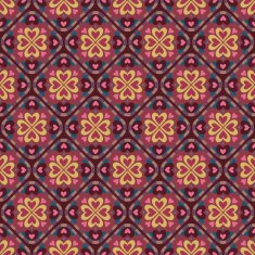 Ethnic love heart pattern N10