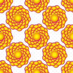 Vector color floral seamless pattern Flowers in order N2