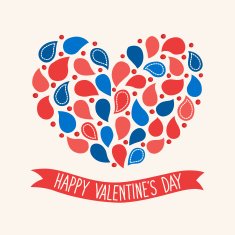 Valentine card with heart N2