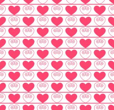 Seamless pattern with hearts N47