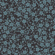 Seamless texture blue flowers on a dark background