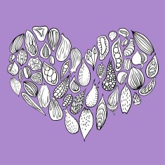 Abstarct doodle heart N3