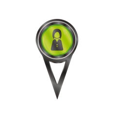 Pin sign female avatar