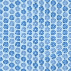 Blue flowers ornament seamless pattern