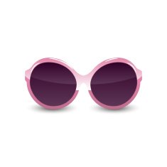 Female Glasses isolated