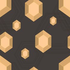 Seamless pattern with gemstones