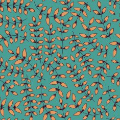 Seamless pattern with leaf abstract