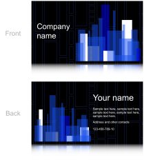 Black and Blue business card