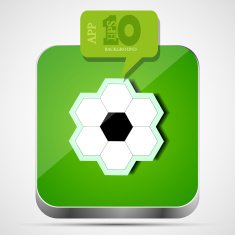 Vector football app icon