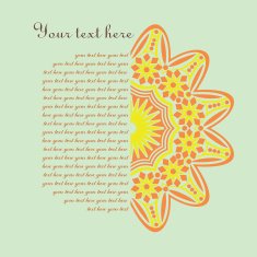 Decorative Vintage Design Element illustration with lacy frame decoration N2