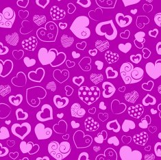 Seamless pattern of hearts N10