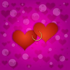 Vector pink Saint Valentines background