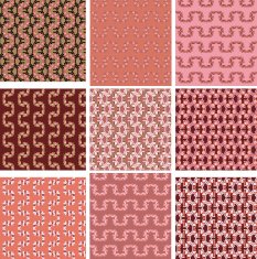 Colorful patterns set