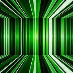 Abstract warped green stripes colorful background