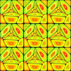 Seamless geometric pattern in various shapes and color N2