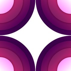 Abstract purple paper round shapes background N2