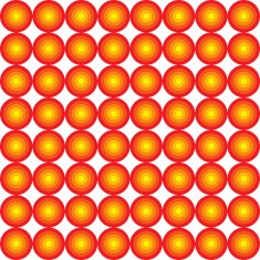 Abstract geometric circle seamless background on white