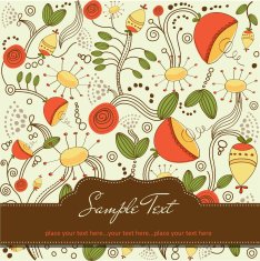 seamless pattern background with flowers N34