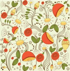 seamless pattern background with flowers N38