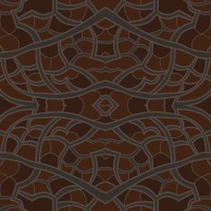 Tile ornament with dark colors