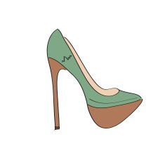 Shoes on a high heel N3