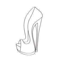 Shoes on a high heel N4