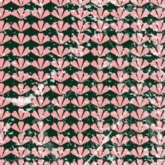 Seamless grunge pattern background hearts flower pink N3