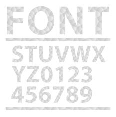 Abstract alphabet set Font Vector illustration