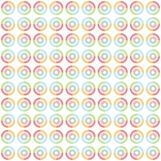 seamless sector ring dots circles background on white