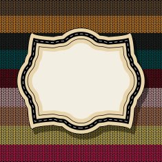 Retro style vintage label