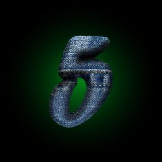 vector jeans letter N4