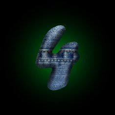 vector jeans letter N5