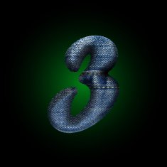 vector jeans letter N6