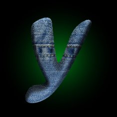 vector jeans letter N11
