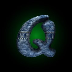 vector jeans letter N17