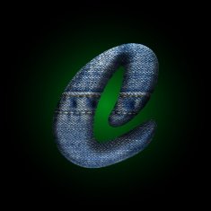 vector jeans letter N27